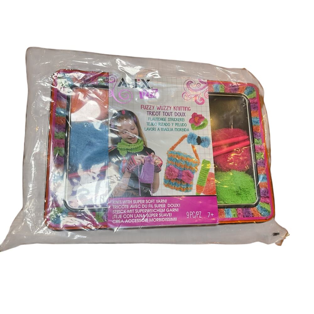 ALEX D.I.Y Fuzzy Wuzzy‎ Knitting Craft Super Soft Yarn 9 Pieces Set For 7+ years